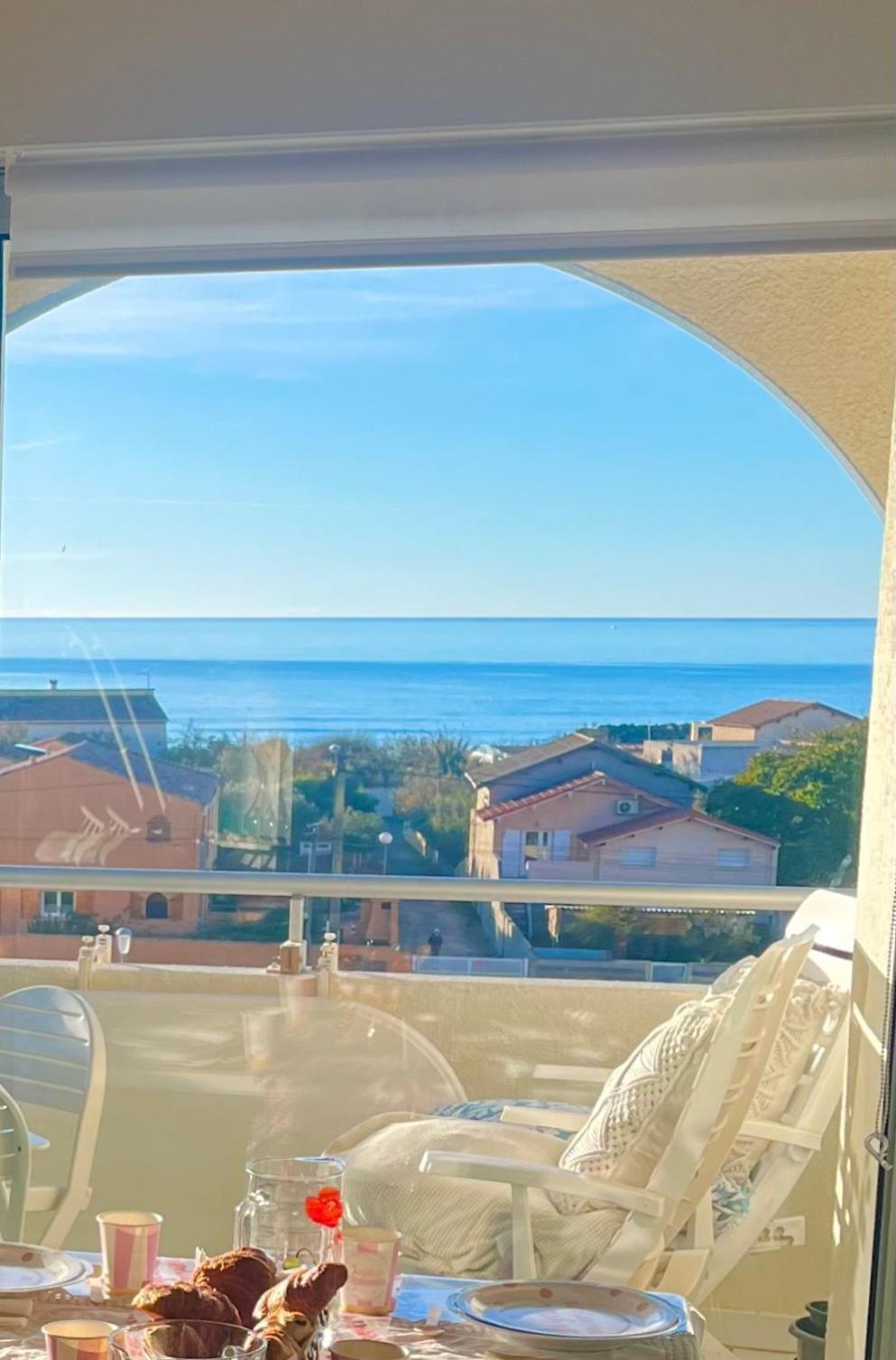 La Sirene - Loft Moderne Et Lumineux Avec Vue Panoramique Sur Mer Mediterranee Et Port De Plaisance Frontignan Esterno foto